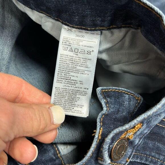 Old Navy Men’s Loose Built In Flex Blue Jeans Size 38x30 - Picture 5 of 5